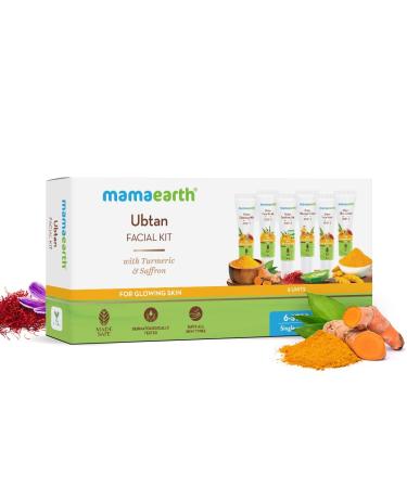 Ubtan Facial Kit with Turmeric & Saffron - Radiant Glowing Skin | 60g - International Shipping Available - Buy Online on GoSupps.com