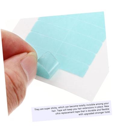 Ipetboom 10 Sheets film tape in extension replacement tape Headband double sided glue extend Wigs Supplies two sided pu adhesive tape Label Reissue block no trace extension belt - Buy Online on GoSupps.com