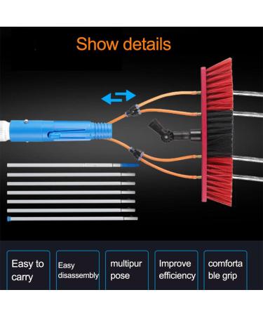 Window clean Dekton 3 12m Rod Washing Set Equipment Telescopic Extension Pole Squeegee Kit Extendable Cleaner Conservatory Washing Equipment Cleaning Conservatory Roof/Window Clean 55cm Brush Head 6M/21FT - Buy Online on GoSupps.com