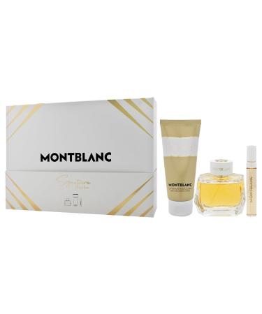 Signature Absolue by Mont Blanc for Women - 3 Pc Gift Set 3oz EDP Spray 0.25oz EDP Spray 3.3oz Body Lotion - Buy Online on GoSupps.com