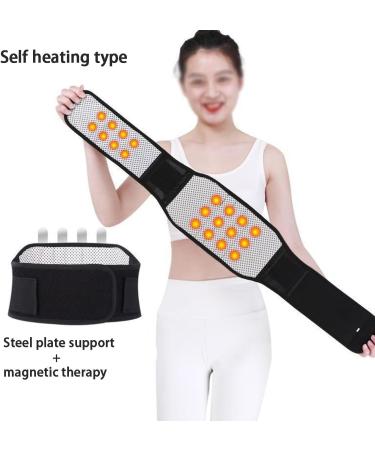 Self-Warming Lumbar Pest Belt | Double Compression Back Support for Men & Women | Magnetic Therapy Waist Belt - XXL Black (90-105kg) for Pain Relief - Buy Online on GoSupps.com