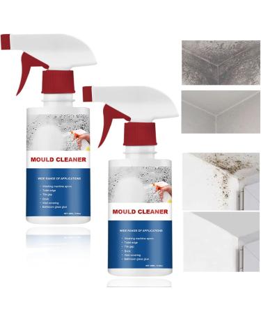2Pcs Mildew Cleaner Foam Household Mildew Removal Foam Spray Rich Foam Household Mildew Removal Foam Spray for Tub/Tilex/Wall/Bathroom Floor/Kitchen