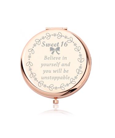 Generic Sweet 16 Gifts 16th birthday gifts for girls pocket mirrors sweet sixteen gift for daughter and girls all the best for your 16th birthday gifts.Believe in yourself believe in yourself