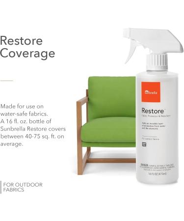 Sunbrella Restore Fabric Protector Spray | Waterproofing Spray for Outdoor & Upholstery | Easy to Use Non-PFAS | 16 fl oz - Ultimate Fabric Protection - Buy Online on GoSupps.com