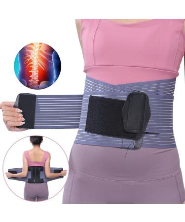 Breathable Unisex Lumbar Support Belt - Adjustable XXL Lower Back Bandage for Pain Relief & Spine Decompression - Buy Online on GoSupps.com