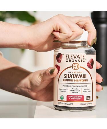 ELEVATE ORGANIC Regenerative Fermented KSM-66 Ashwagandha and SRI-81 Shatavari Vegan Gummies - Buy Online on GoSupps.com