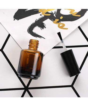 Minkissy 15Pcs 10ml Empty Nail Polish Bottles - Refillable Glass Containers with Brush Cap for Nail Art & DIY Salon - Buy Online on GoSupps.com