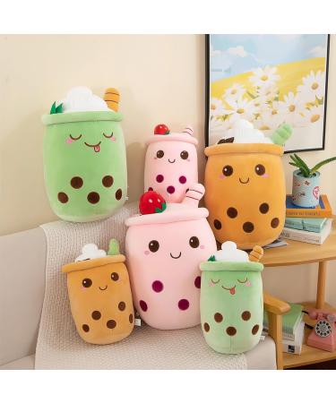 Bubble Tea Plush Pillow - Giant Boba Stuffed Animal Toy for Boba Lovers (Green 35cm) - Buy Online on GoSupps.com