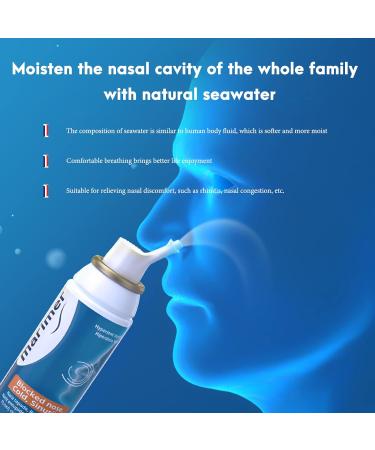 Marimer Hypertonic Saline Nasal Spray 3.38 FL OZ - Natural Sinus Rinse & Allergy Relief - Buy Online on GoSupps.com