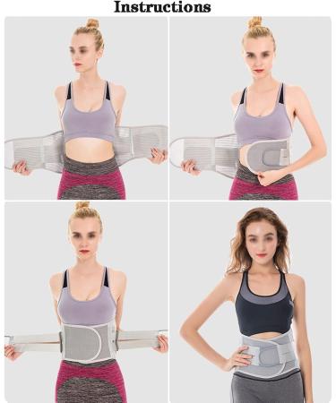 Lordosis Support Belt - Adjustable Back Belt for Pain Relief in Women & Men | Sciatica Scoliosis & Spinal Canal Stenosis Relief - Buy Online on GoSupps.com