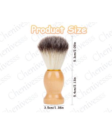 Solid Wood Handle Shaving Brush | Soft Bristles Beard Care Razor Brush for Wet Shaving with Cream & Soap - Skin-Friendly - Buy Online on GoSupps.com