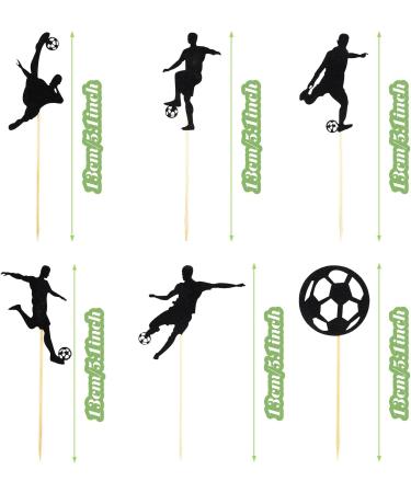 7 Pieces Football Cake Topper Happy Birthday Football Cake Decorations Soccer Cake Topper Decorations for Boys Birthday Decorations Sports Themed Party Decorations Supplies - Buy Online on GoSupps.com