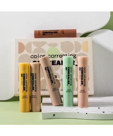 High Coverage Concealer Stick 6 Shades Multi-Function Face Corrector | Light Texture and Long Hold for Camouflage Imperfections - Women and Girls Face Cosmetics - Buy Online on GoSupps.com