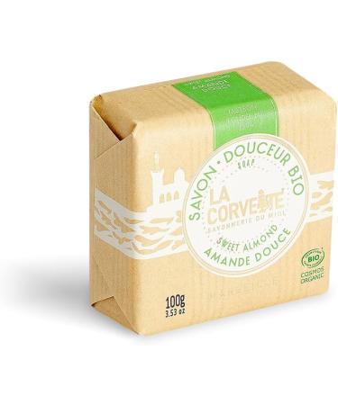 La Corvette Gentle Soap Organic Sweet Almond 100g - Buy Online on GoSupps.com