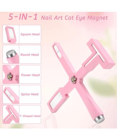 5 in 1 Magnetic Cat Eye Nail Pens - Upgrade for Stunning 3D Effect | Ideal Gel Polish & Silicone Cover - Buy Online on GoSupps.com