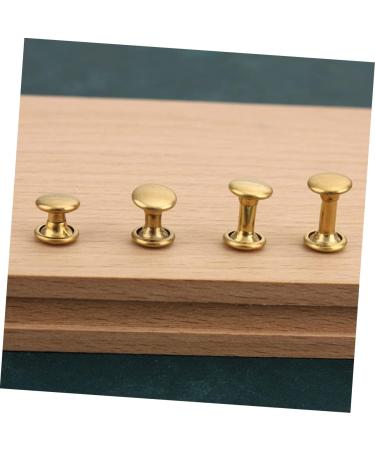 STOBOK 40 Sets Rivet Leather Belt Leather Leash Metal Trim Leather Crafts Repair Studs Mushroom Nails Bags - Buy Online on GoSupps.com