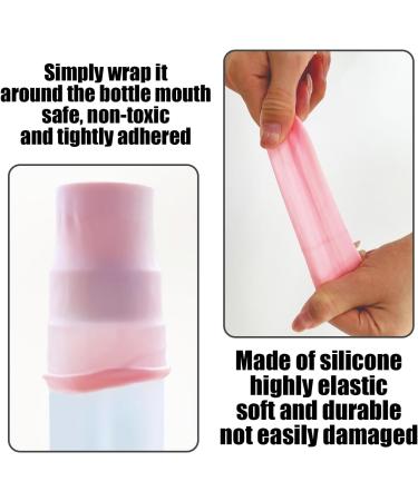 USHXVG 12 Pieces Of Silicone Leak-Proof Bottle Covers Separate Bottle Protective Covers Spill-Proof And Leak-Proof Stretchable Elastic Leak-Proof Covers Suitable For Business Trips And Travel - Buy Online on GoSupps.com