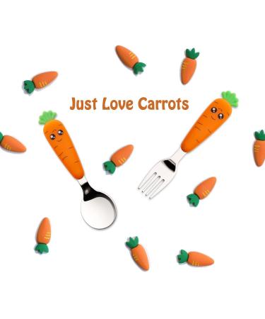 Baby Cutlery Set - Learning Spoon & Fork for Kids 18 Months+ | Self-Feeding Essentials - Buy Online on GoSupps.com