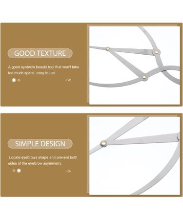 FRCOLOR R gle Sourcils en Acier Inoxydable Courb e Pochoir Pr cis pour Maquillage Outil de Mesure Sourcils pour Femmes Positionnement Facile et Dessin Sym trique Accessoire Beaut  - Buy Online on GoSupps.com