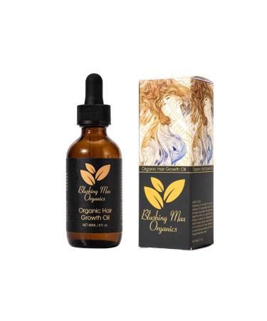 Blushing Max Organic Rosemary Mint Hair Growth & Strengthening Serum - Peppermint Castor Coconut Ginger Oils Biotin Scalp Treatment for Moisturizing and Hair Growth
