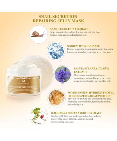 Annie's Way Snail Secretion Repairing Jelly Mask 250ml - Purify & Tone Your Skin | Taiwan Excellence - Fast International Shipping - Buy Online on GoSupps.com
