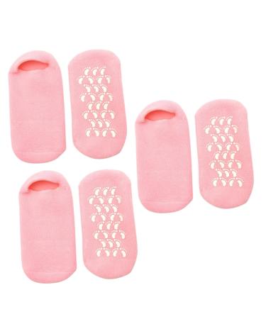 Healeved 3 Pairs Anti-Dryness Heel Socks Foot Moisturizing Socks Hydrating Socks Gel Heel Socks Heels for Men Moisturizing Gel Socks Exfoliating Essential Oil Men and Women