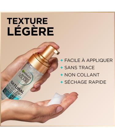GARNIER Ambre Solaire - Coffret Mousse & S rum Autobronzants & Hydratants - Teint Naturel & Radieux - Eau De Coco Glyc rine Acide Hyaluronique - Vegan & Cruelty Free - Visage & Corps Coffret Autobronzant Visage + Corps - Buy Online on GoSupps.com