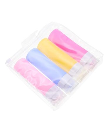 Beaupretty 1 Set Bottled Shampoo Vial Eye Cream Vial Hand Soap Dispenser Liquid Containers Nose Piercing Kit Multipurpose Sub Bottle Travel Lotion Silicone Tube Food Grade Silicone 14X3.5CM Assorted Color 1