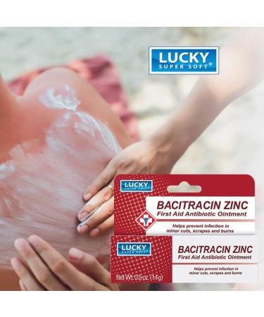 Buy Lucky Super Soft First Aid Antibiotic Ointment with Bacitracin - 0.5 Ounce | Fast Shipping Worldwide - Buy Online on GoSupps.com