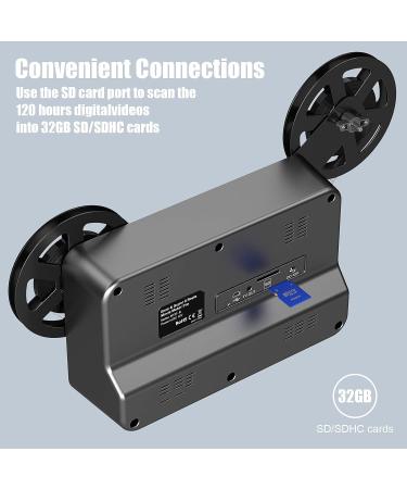 8mm & Super 8 Reels to Digital Film Scanner Converter - 1080P MP4 Files - 32GB SD Card - Buy Online on GoSupps.com