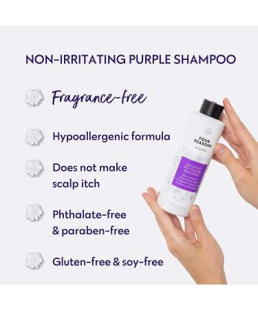 Neutralize Brassiness with Unscented Purple Shampoo for Blonde, Bleached, and Gray Hair - 10.15 fl oz - Buy Online on GoSupps.com