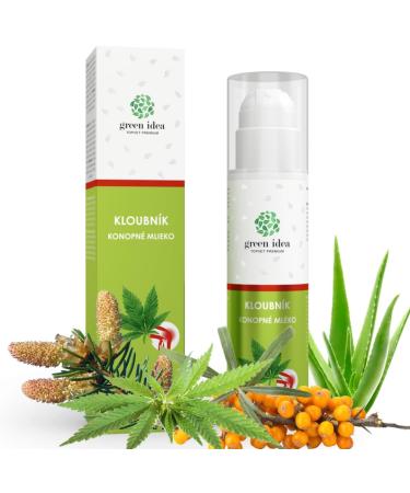 Green Idea Hemp Cream for Aching Joints - Natural Vegan Pain Gel with Sea Buckthorn Peat Extracts & Menthol - 200ml - Buy Online on GoSupps.com