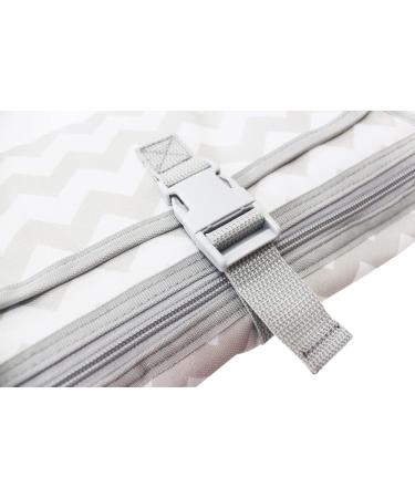 Easy-Change Mat | Portable Baby & Toddler Travel Changing Mat with Padded Lining and Multiple Pockets - Chevron Design - Buy Online on GoSupps.com