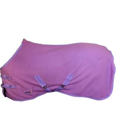 Shop RL24 Sweat Rug BASICLINE - Breathable Fleece Transport Blanket for Horses 155cm Purple with Cross Strap - Buy Online on GoSupps.com