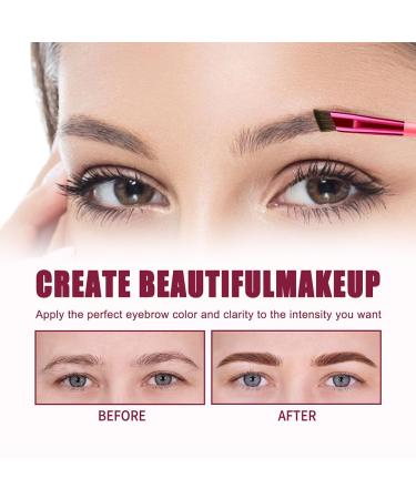 4D Hair Stroke Brow Stamp Brush - Realistic Eyebrow Stamping Kit (Dark Brown) for Perfectly Defined Brows | Ultra-Thin Design for Flawless Results - Buy Online on GoSupps.com