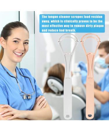 Stainless Steel Tongue Scraper - 2 Pack Oral Care Cleaner for Fresh Breath - Surgical Grade Metal for Adults & Kids - Includes Travel Cases - Buy Online on GoSupps.com