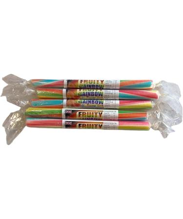 20 X Fruit Rainbow Rock Sticks Handmade Traditional Rainbow Classic Sweets Retro Seaside Gift Wholesale Confectionery - Buy Online on GoSupps.com