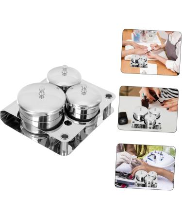 FRCOLOR 4 Sets Nail Art Cleaning Tool Manicure Accessory Acrilic Nails Kit Nail Liquid Mixing Cups Metal Stand Manicure Cup Nail Steel Bowl Guasha Tool Container Stainless Steel Skin Care - Buy Online on GoSupps.com