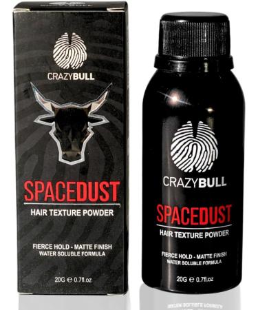 Crazy Bull Hair Powder Space Dust - Volumizing, Texturizing Hair Styling Powder for Men - Styler for a Natural Matte Look - Flexible, Strong Hold & No Residue - Cruelty-Free & Vegan, 20g / 0.7 oz - Buy Online on GoSupps.com
