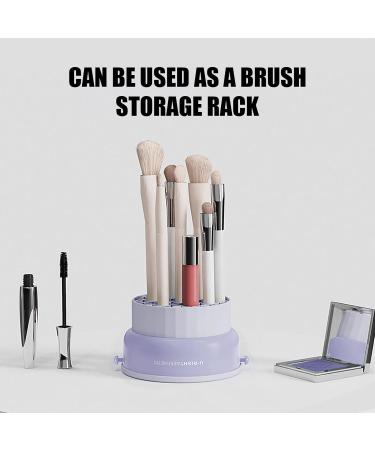 Makeup Brush Air Drying Rack Holder - Makeup Brush Cleaning Drying Mat - Silicon Brush Cleaner Pad include Cosmetic Brush Organizer Rack Makeup Brush Washing Tool for Women Purple - Buy Online on GoSupps.com