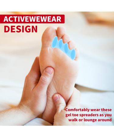 5 Pair Toe Separators for Foot Fitness and Balance - Correct Toes, Support Hammertoes and Bunions - Durable Spreaders for Sports, Yoga (5 in 1) - 5 Colors, 5pcs - Buy Online on GoSupps.com
