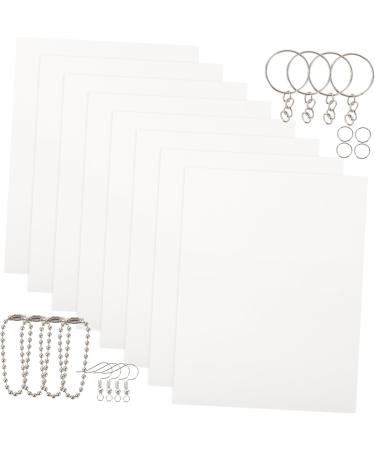 Lurrose Paper 5 Sets Key Fob Consumables Supplies Kits Metal Crafting Keychains Accessories Suite Key Chain Blank - Buy Online on GoSupps.com