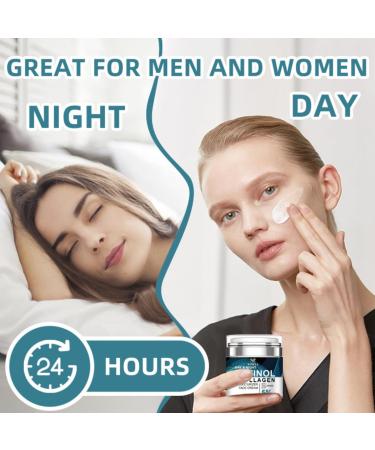 Facial Moisturizer with Retinol Hyaluronic Acid & Peptides Daily Hydrating Face Cream for All Skin Types - Buy Online on GoSupps.com