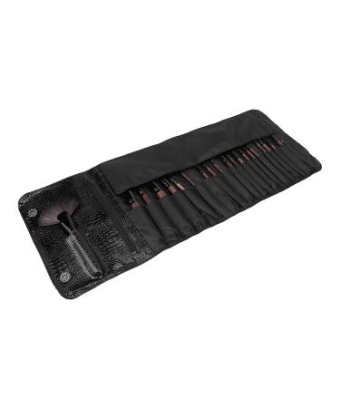Professional Wooden Handle Makeup Brush Set - Efficient Powder Grasping Cosmetic Tools with Storage Bag | International Shipping - Buy Online on GoSupps.com