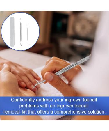EIROVYA Nail cleaner for ingrown toenails professional nail care ingrown toenails file & lifter kit corner lifter foot care tools stainless steel a A - Buy Online on GoSupps.com
