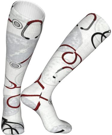 Buy Only Blood Pressure White Compression Socks for Men & Women - 15-20 mmHg Support for Running & Cycling | Enhance Circulation - Buy Online on GoSupps.com