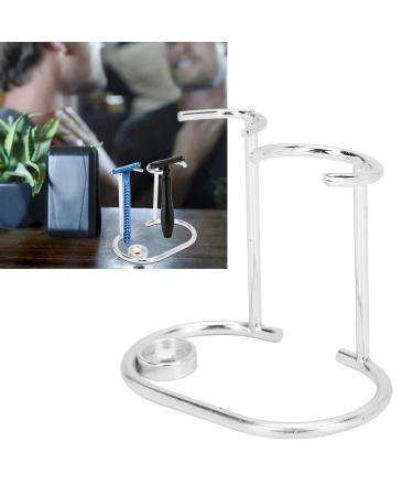 Modern Silver Razor Holder | Hygienic & Practical Design for Safety Razors - Ideal for Your Bathroom - Buy Online on GoSupps.com