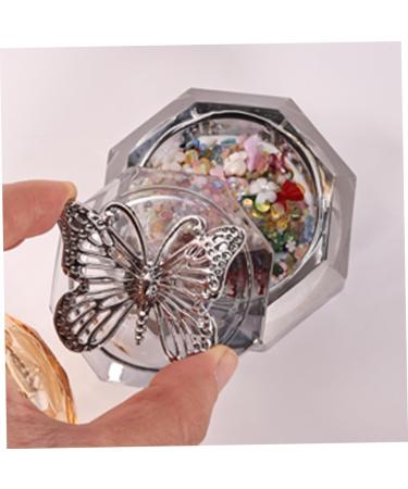 Beavorty Crystal Glass Nail Liquid Holder Dappen Dish Nail Liquid Manicure Nail Dish Manicure Cup Nail Dish Cups Dappen Dish for Acrylic Nails Nail Cups Saucer Cup Zinc Alloy With Cover - Buy Online on GoSupps.com