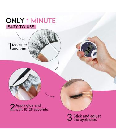 SWINGINGHAIR 3D Mink Eyelashes 19mm - Hand-made Natural False Lashes for Fluffy Volume - 1 Pair - Buy Online on GoSupps.com