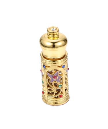 Mikinona Essential Oil Empty Bottle Perfume Arabe Arabic Perfume Middle Eastern Decor Empty Essential Oil Bottle Sub Perfume Bottle Perfume Sample Bottle Exquisite Bottle Decor Alloy